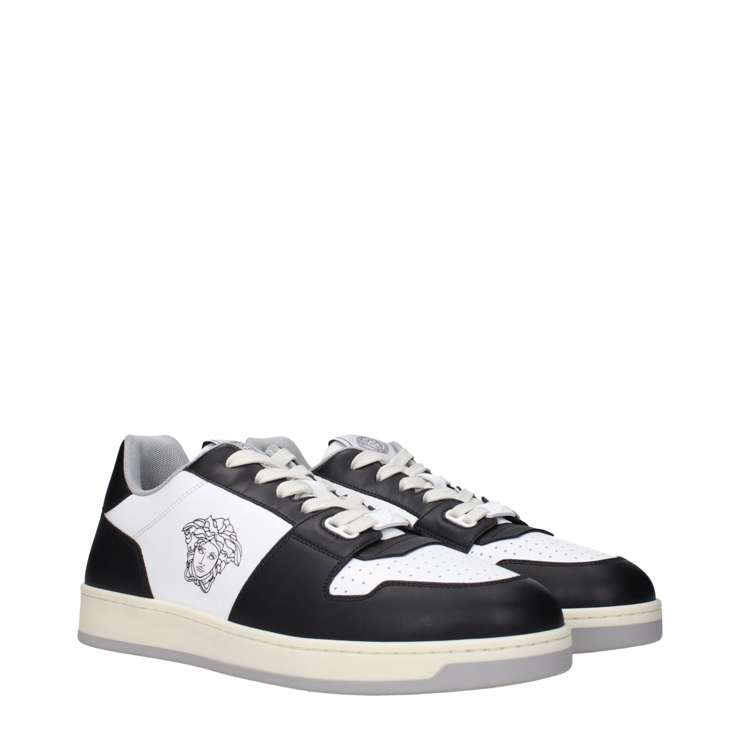 White Leather Low Tops