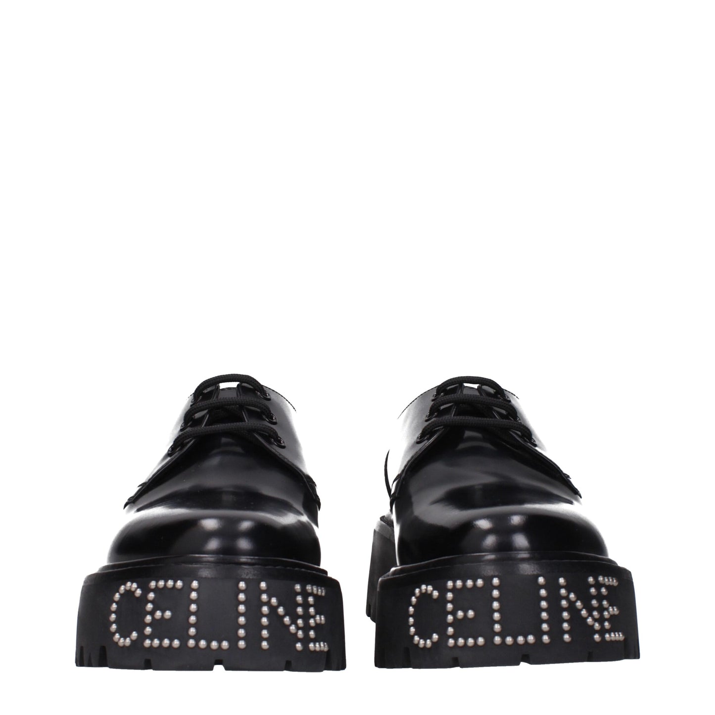 Black Leather Oxfords And Derbies