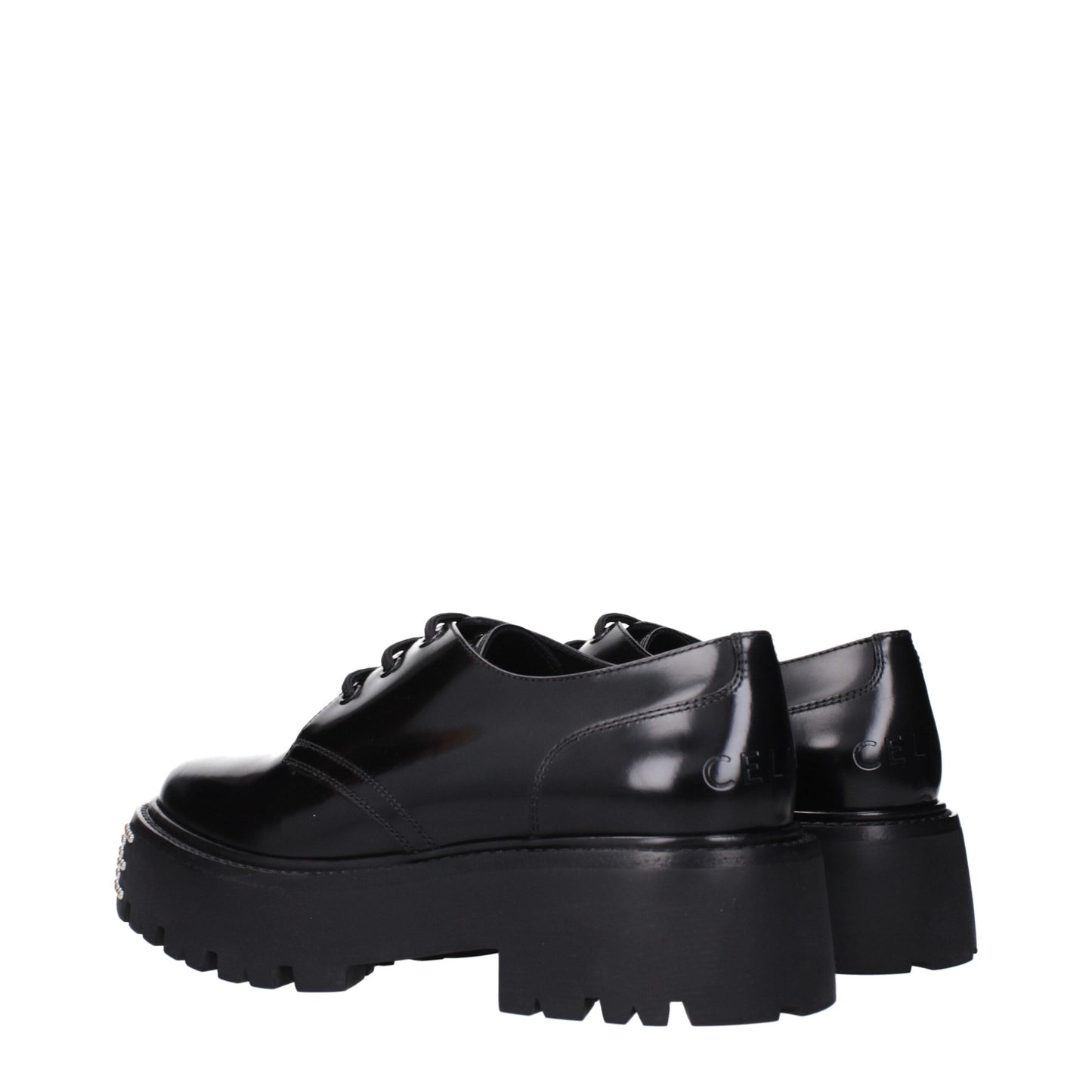 Black Leather Oxfords And Derbies