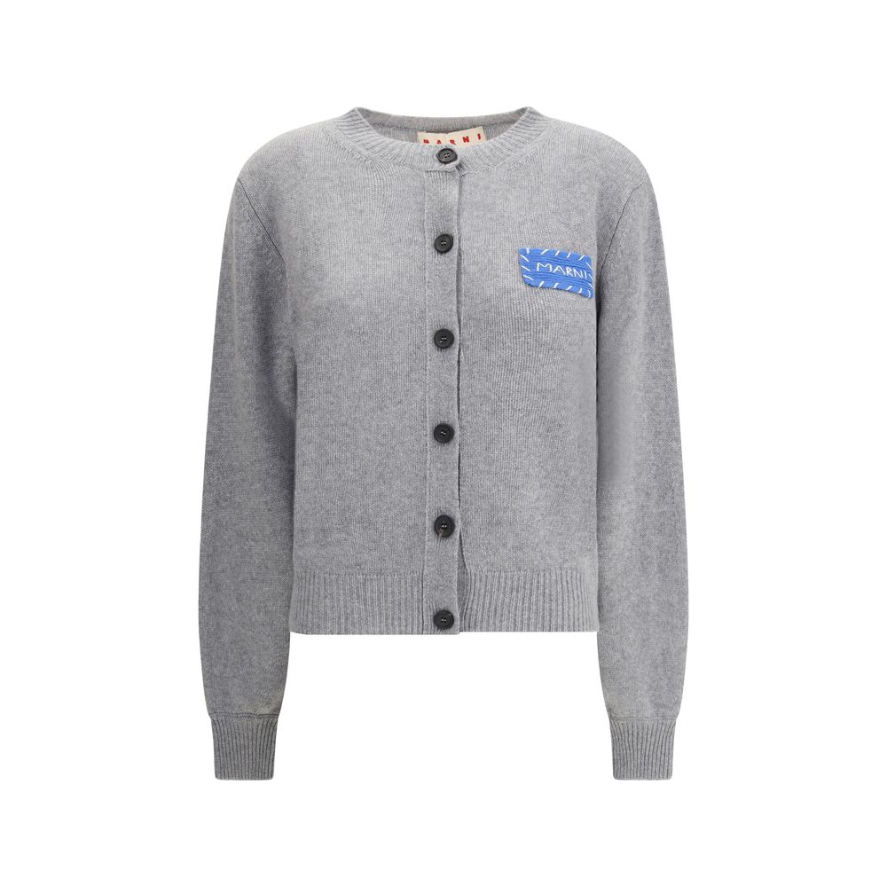 Cashmere Cardigan with patch