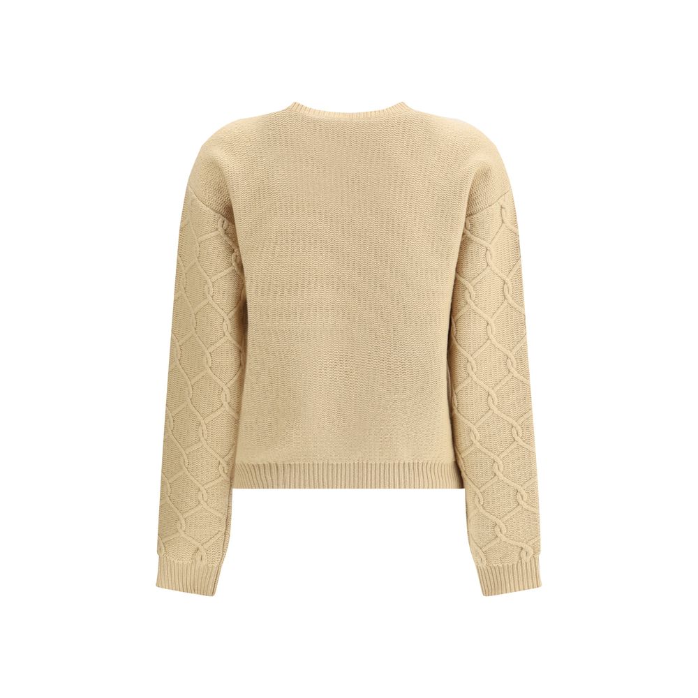 Floral embroidery Sweater