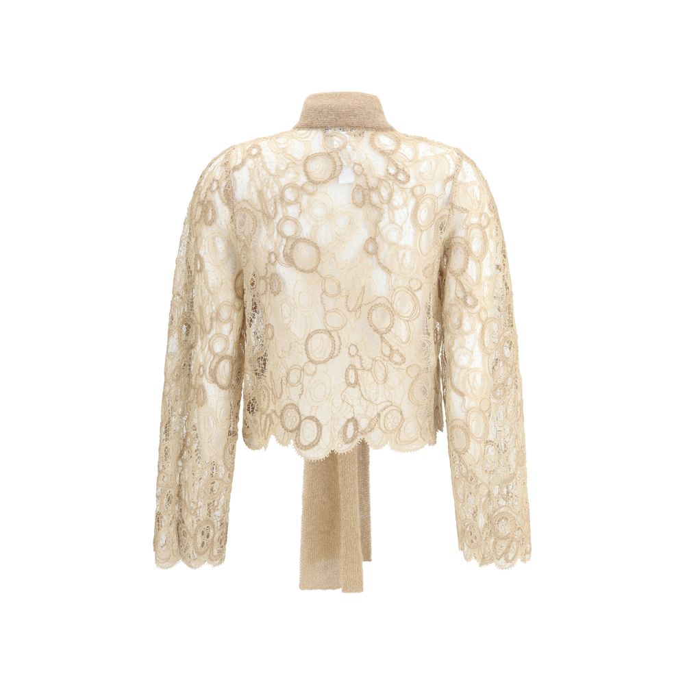 Lace cropped Shirt