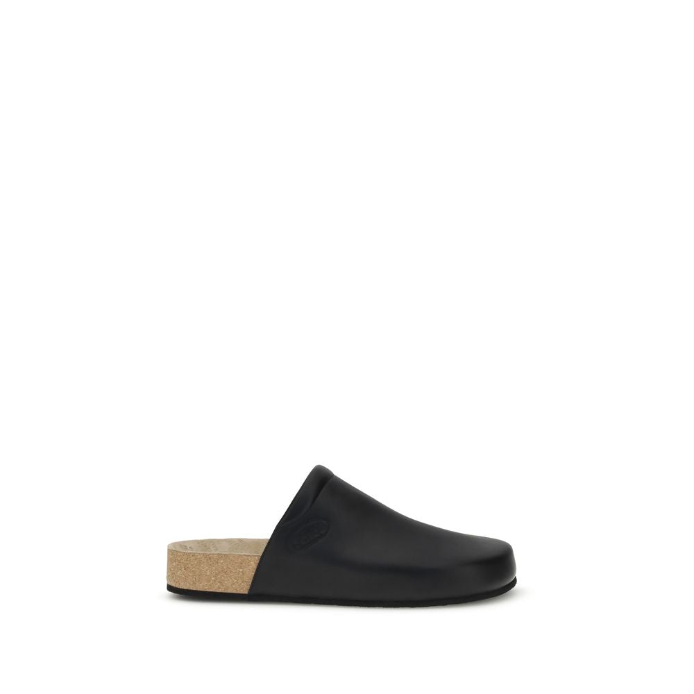 Leather Mules with cork insole