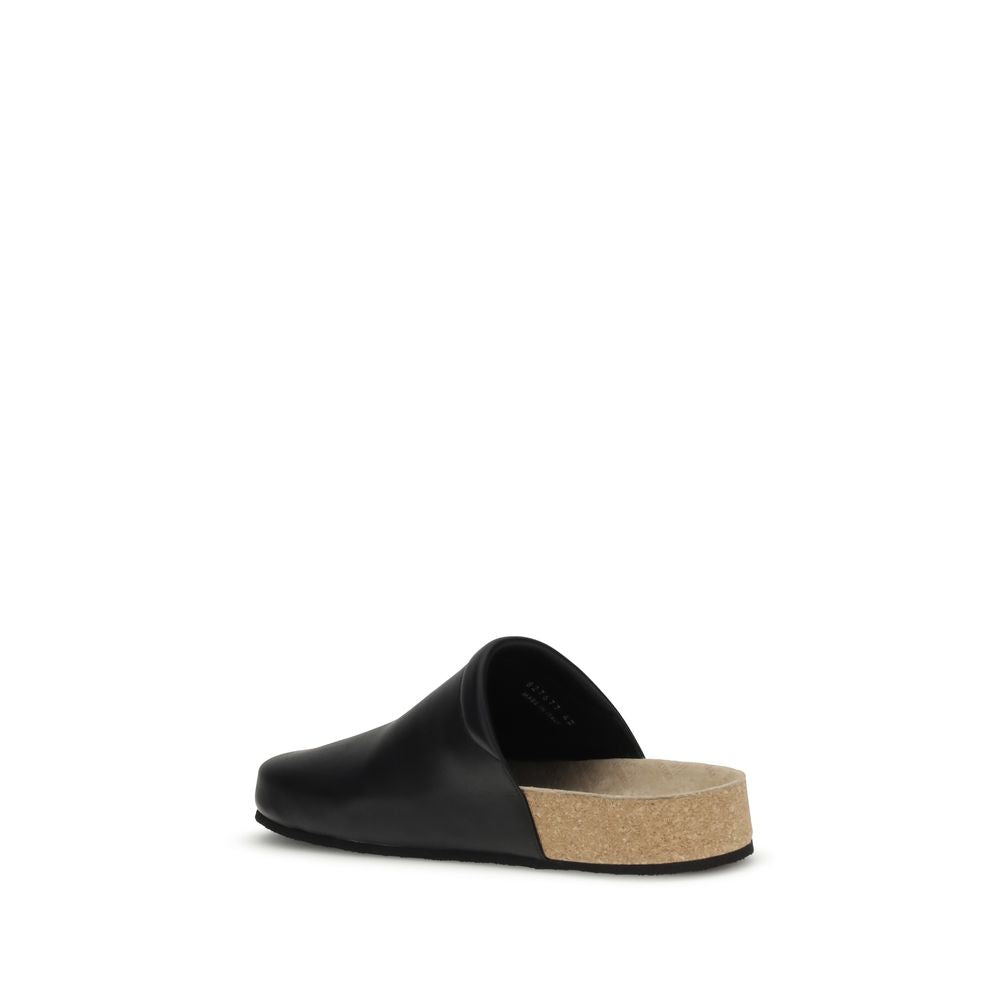 Leather Mules with cork insole