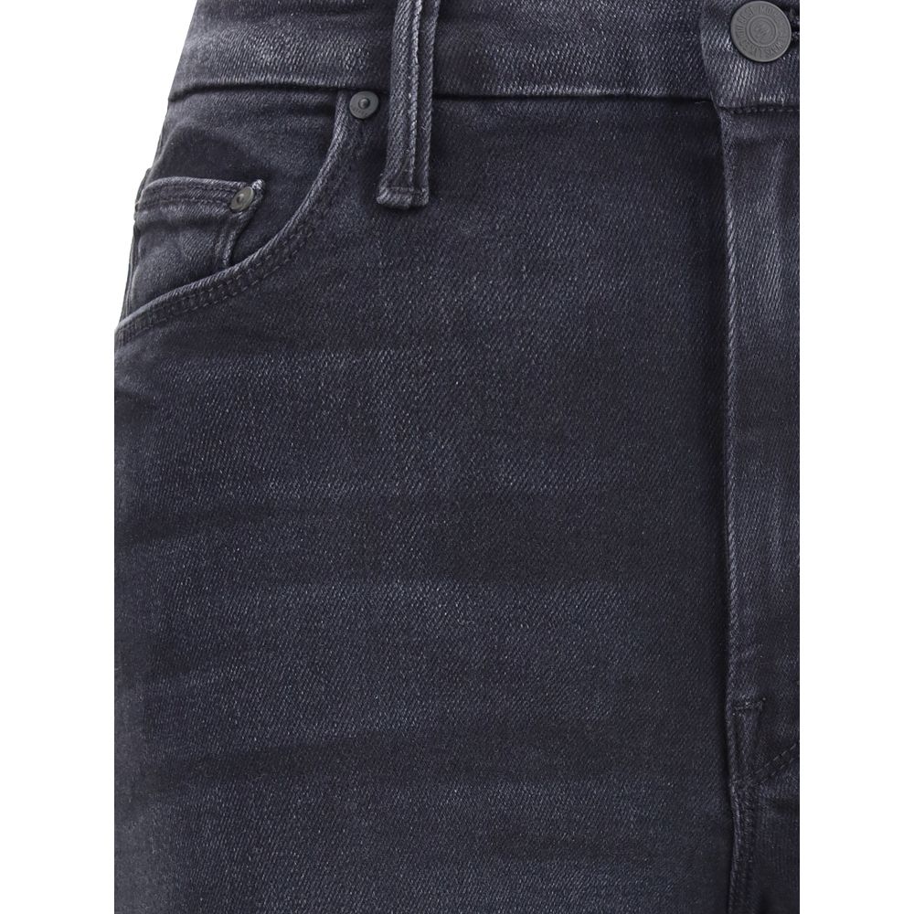 Wide leg stretch cotton Jeans