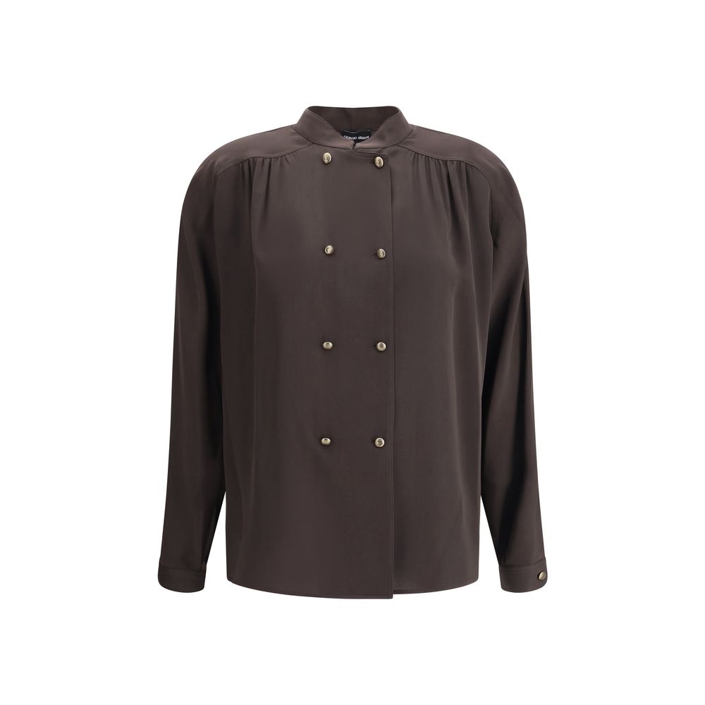 Doublebreasted silk Shirt