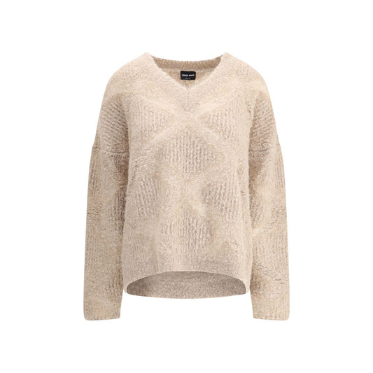 V-neck cashmere and alpaca blend Sweater