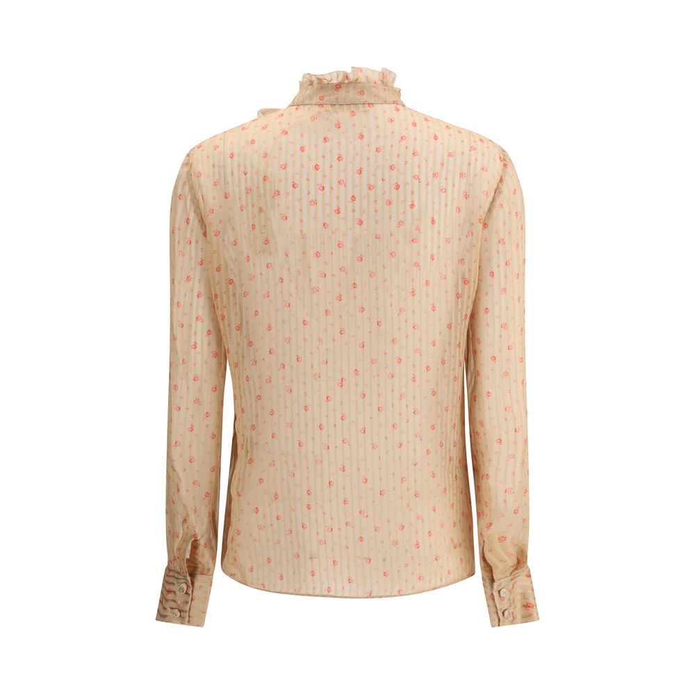 Rouches silk Blouse