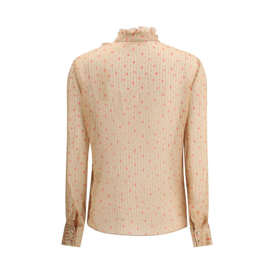 Rouches silk Blouse
