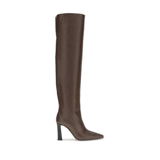 Extra high leather Boots