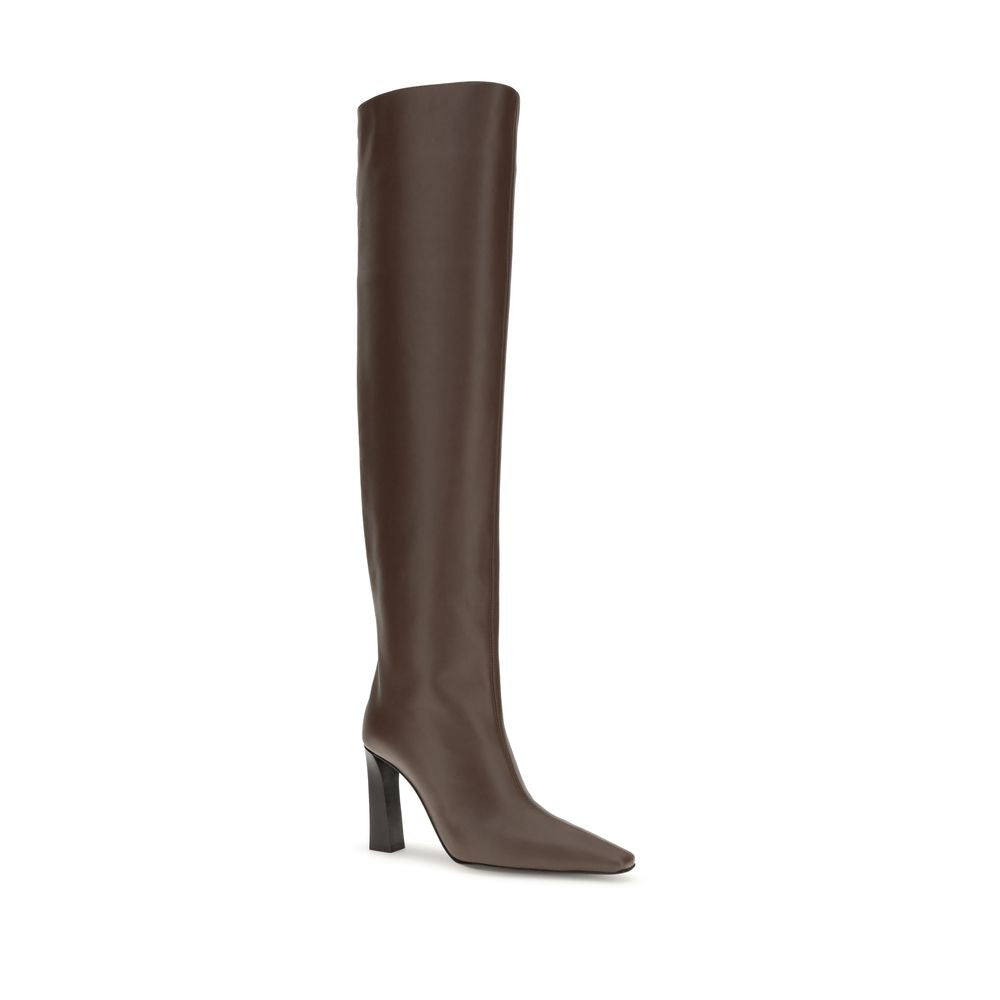 Extra high leather Boots