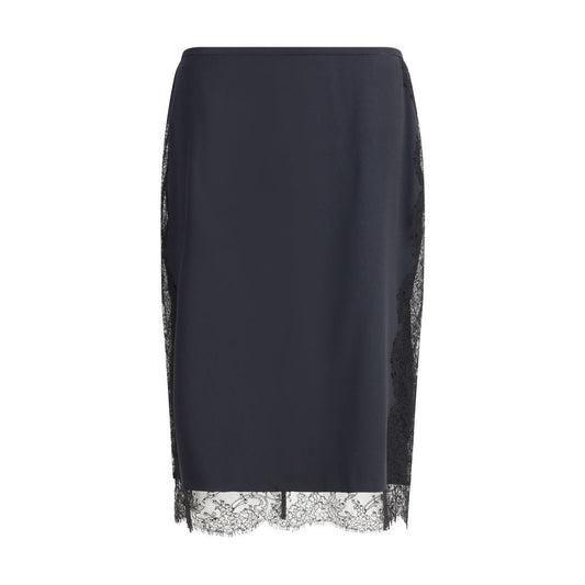 Satin Skirt with lace details
