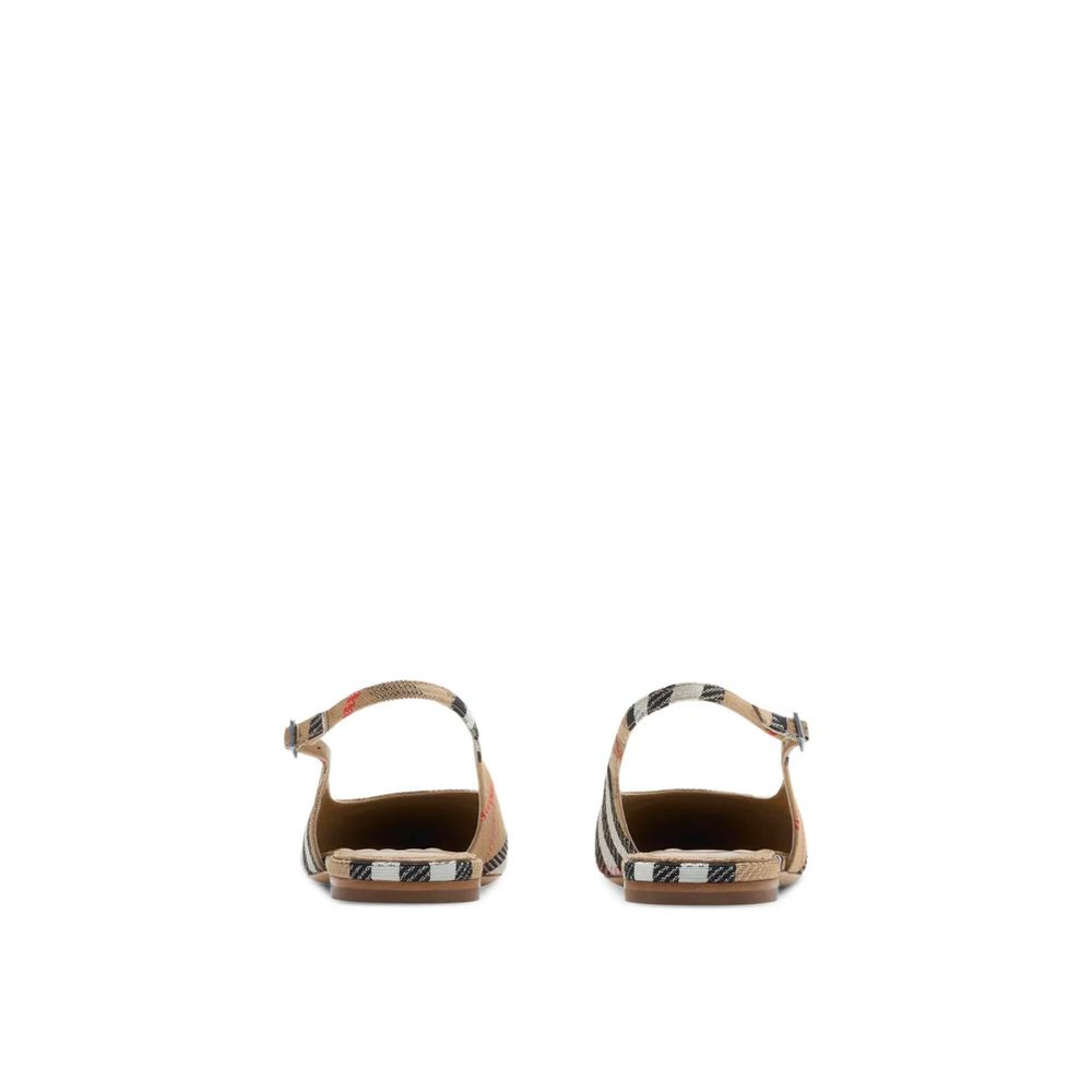 Check Birdie Slingback Ballerina Flats