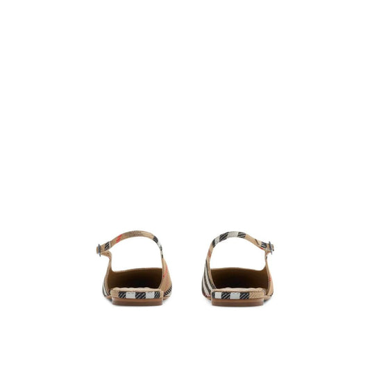 Check Birdie Slingback Ballerina Flats