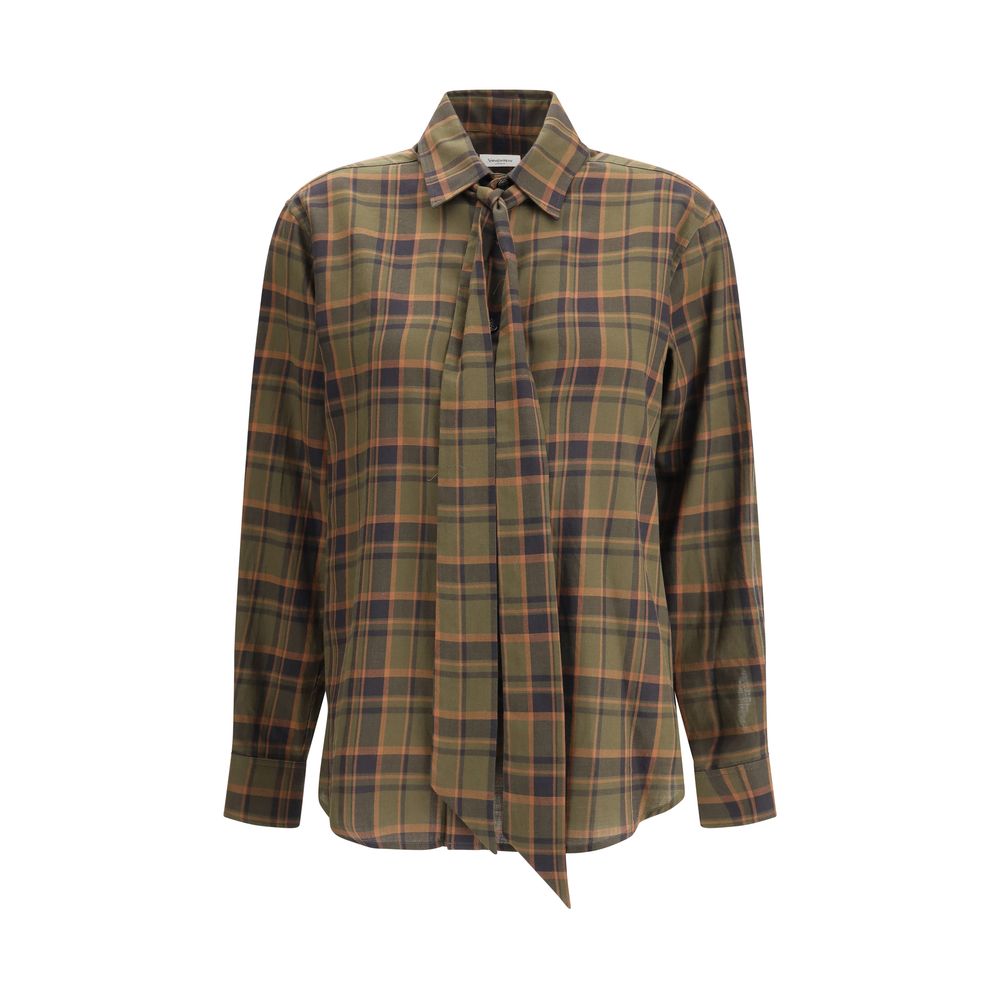 Cassandre check lavallière Shirt