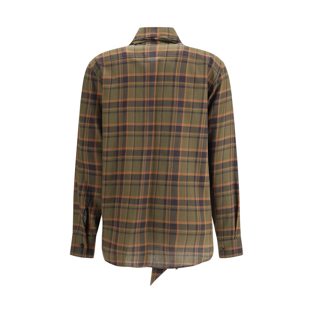 Cassandre check lavallière Shirt