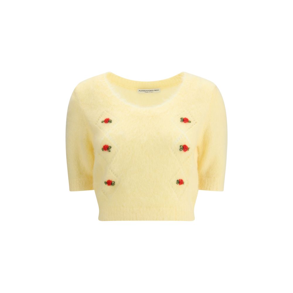 Short sleeve mohair Sweater