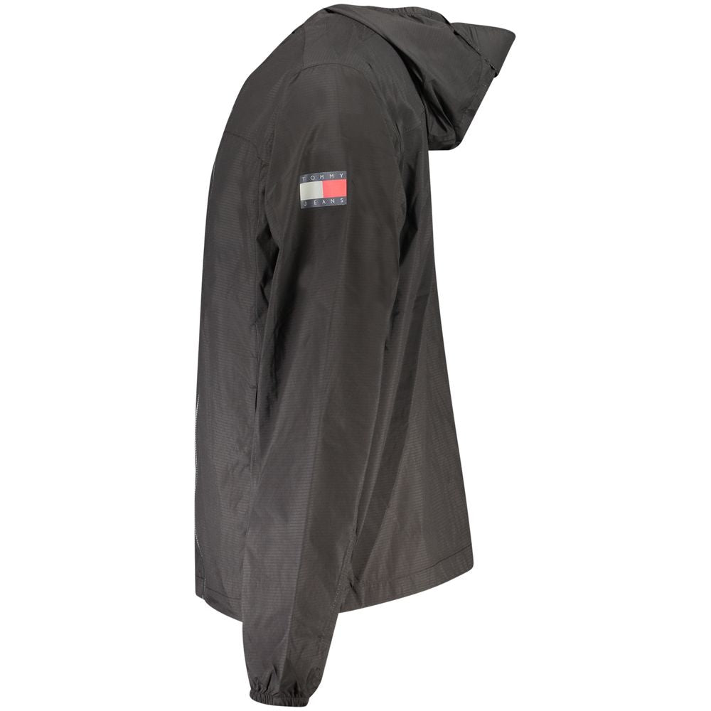 Black Polyamide Men Jacket