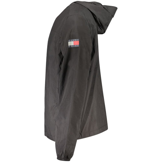 Black Polyamide Men Jacket