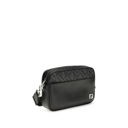 FF leather and canvas Shoulder Bag
