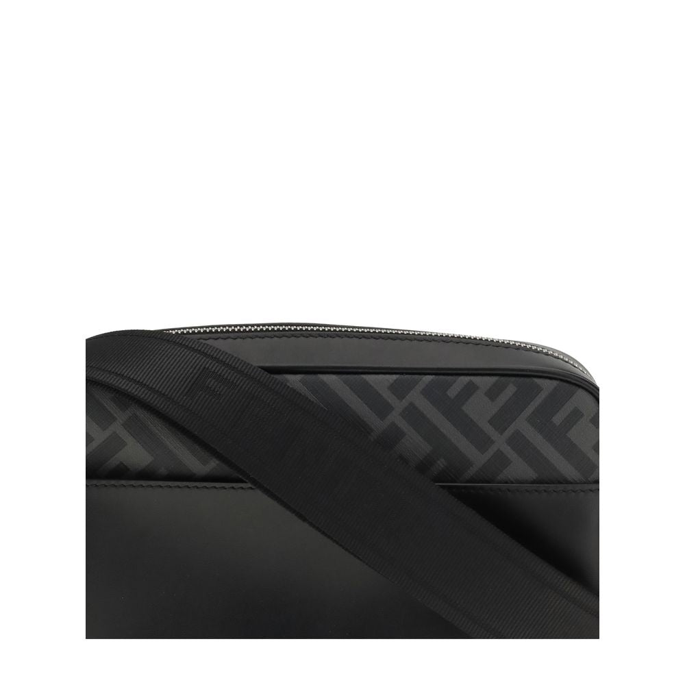 FF leather and canvas Shoulder Bag