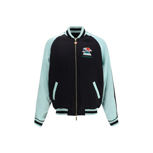 Two-tone satin bomber Jacket