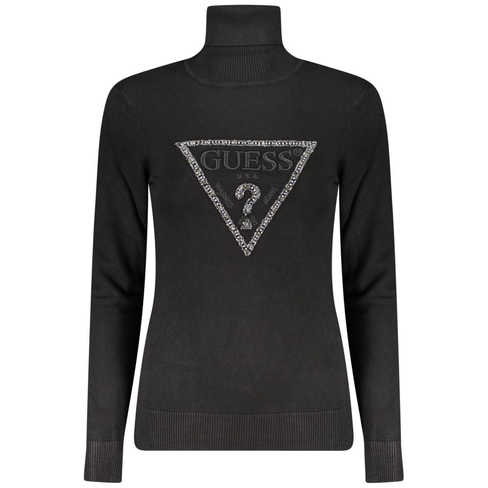 Black Viscose Women Sweater