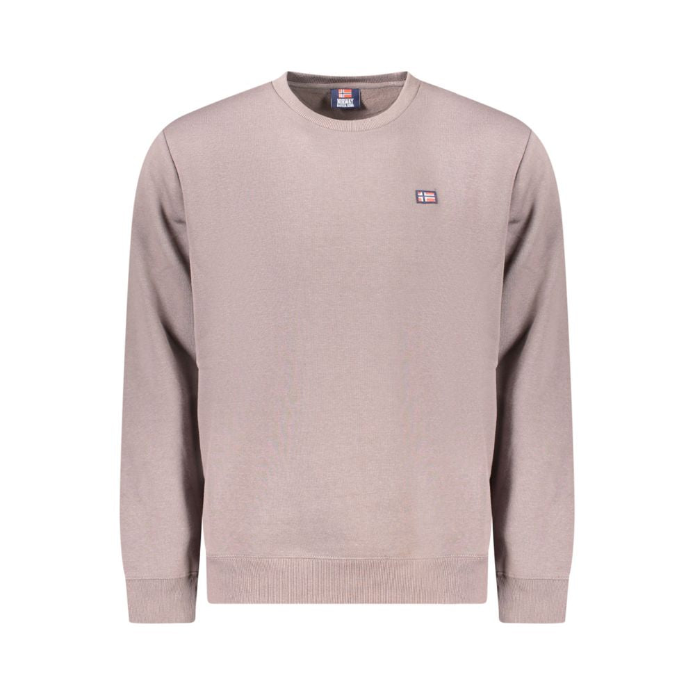 Brown Cotton Men Sweater