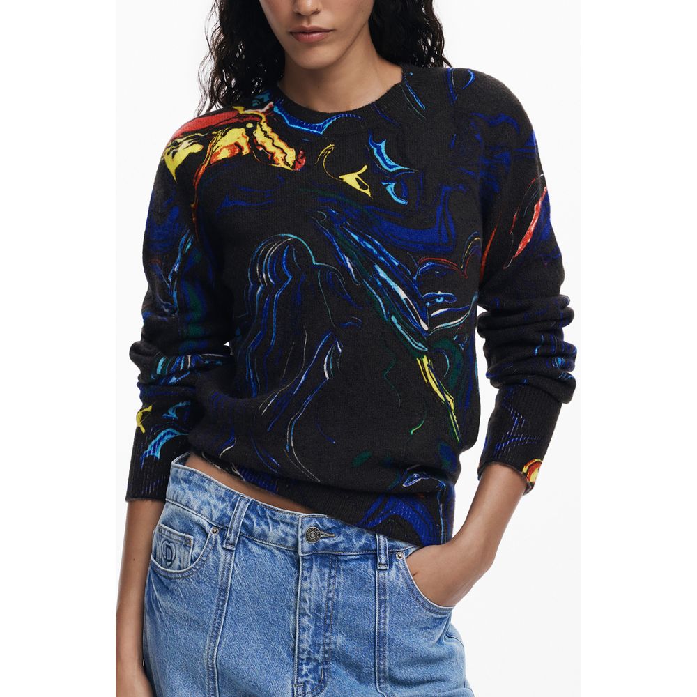 Black Polyamide Women Sweater