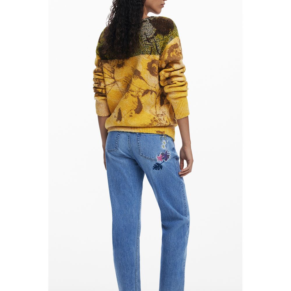 Yellow Wool Women Sweater