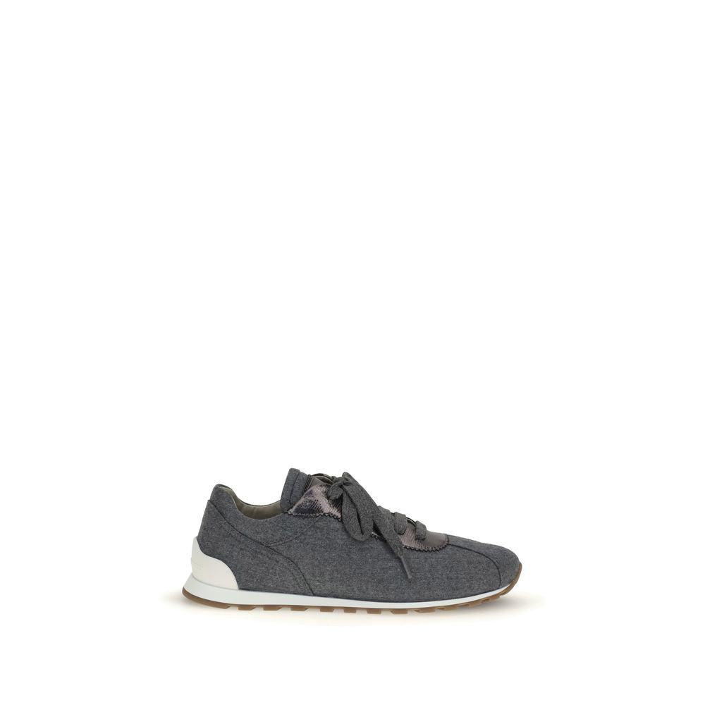 Virgin wool flannel Sneakers