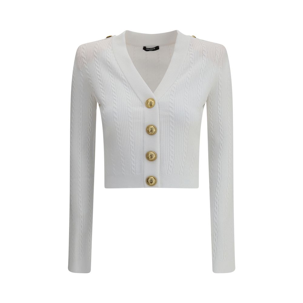 Ribbed and braided Cardigan