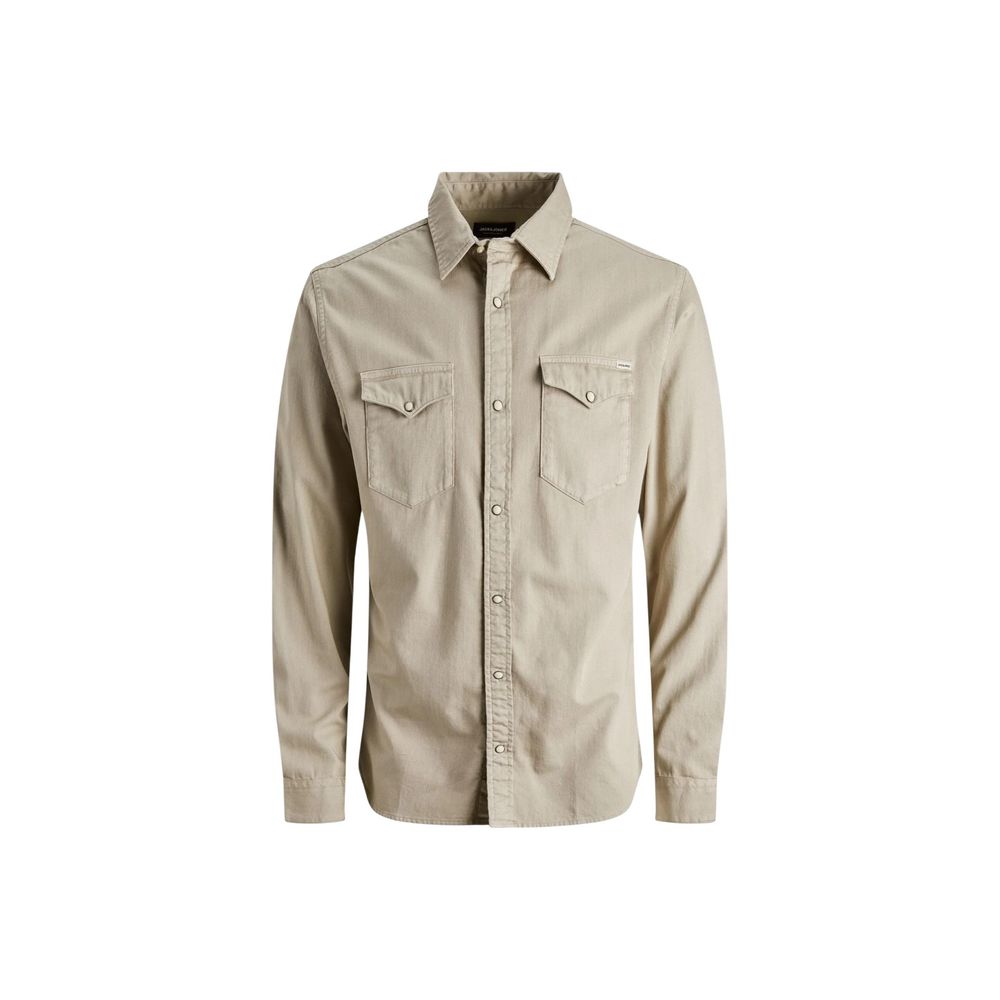 Beige Jeans Shirt