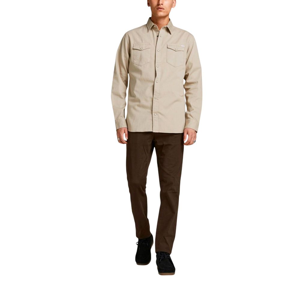 Beige Jeans Shirt