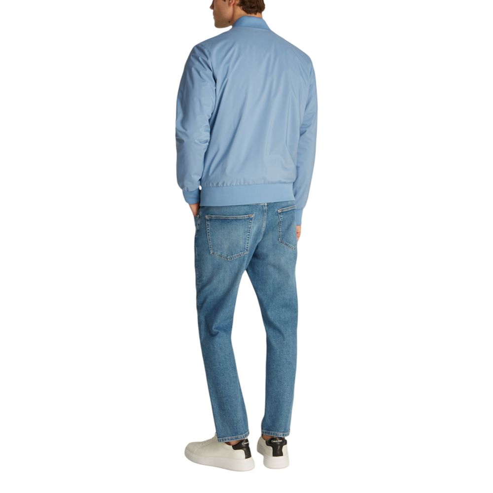 Light Blue Recycled Polyester Jackets & Coat