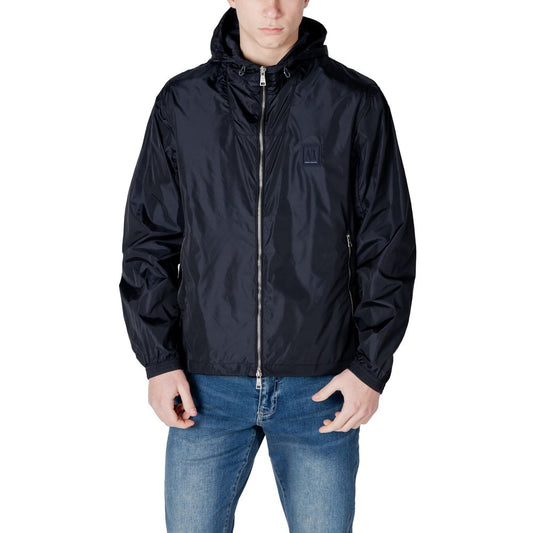 Blue Polyamide Jackets & Coat