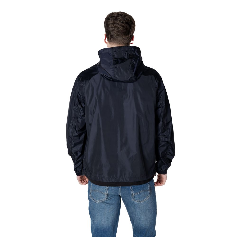 Blue Polyamide Jackets & Coat