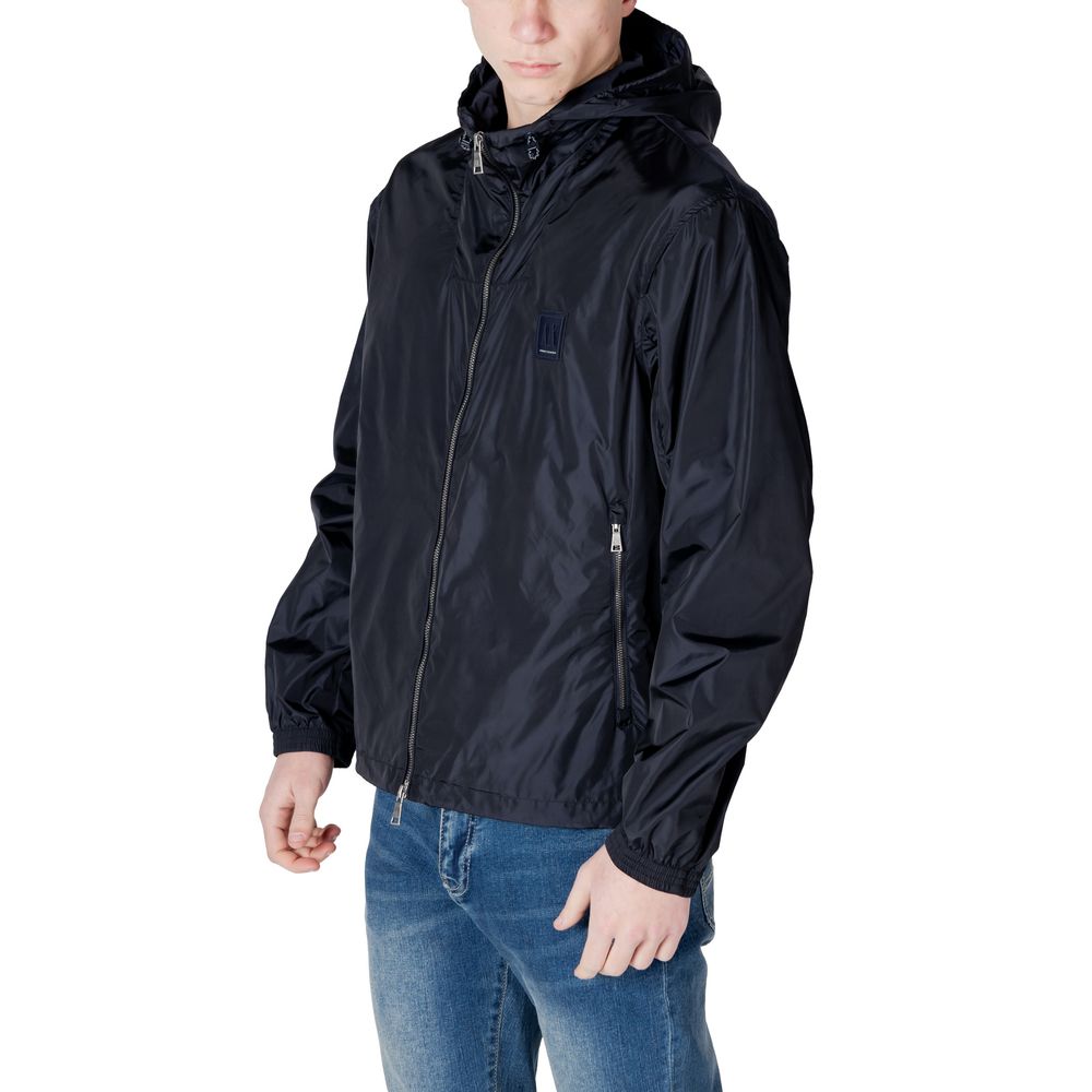 Blue Polyamide Jackets & Coat
