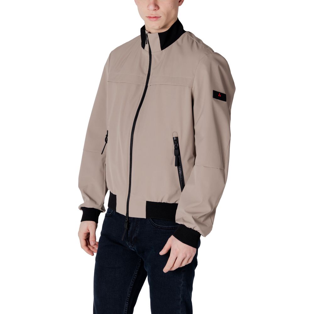 Brown Polyester Jackets & Coat