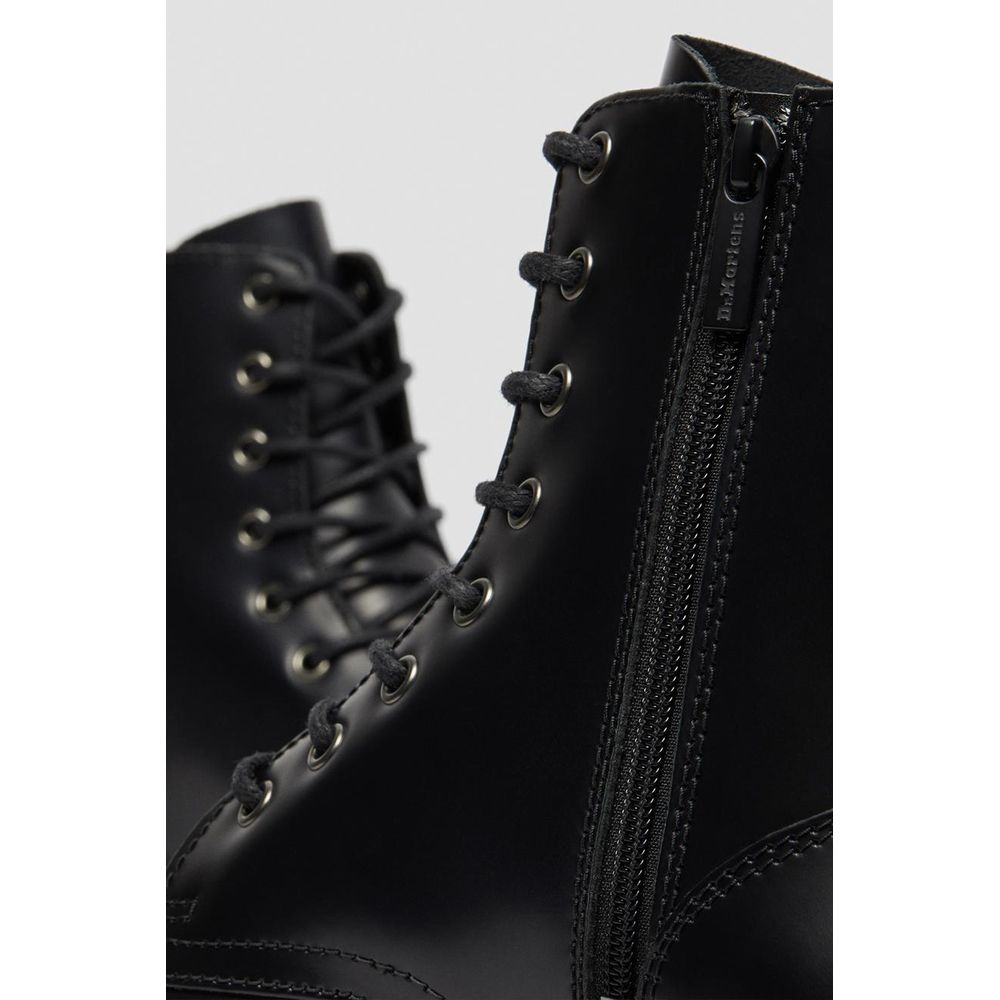 Black Leather Ankle