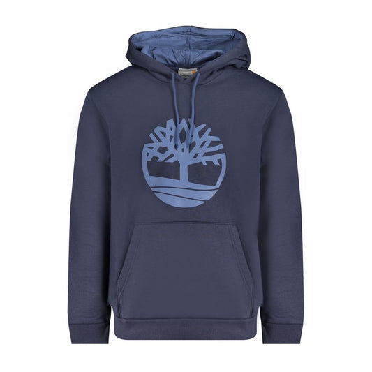 Blue Cotton Men Sweater