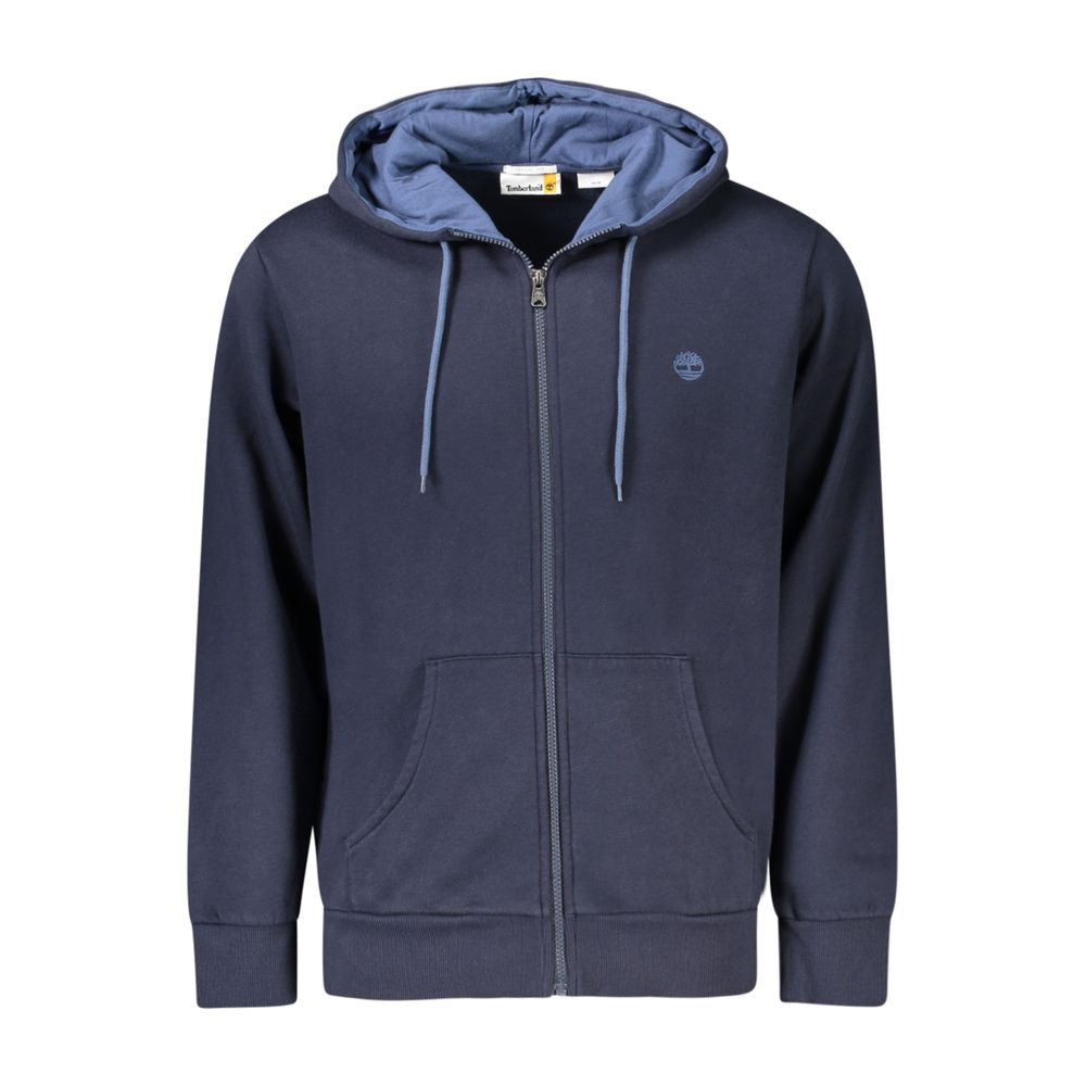 Blue Cotton Men Sweater