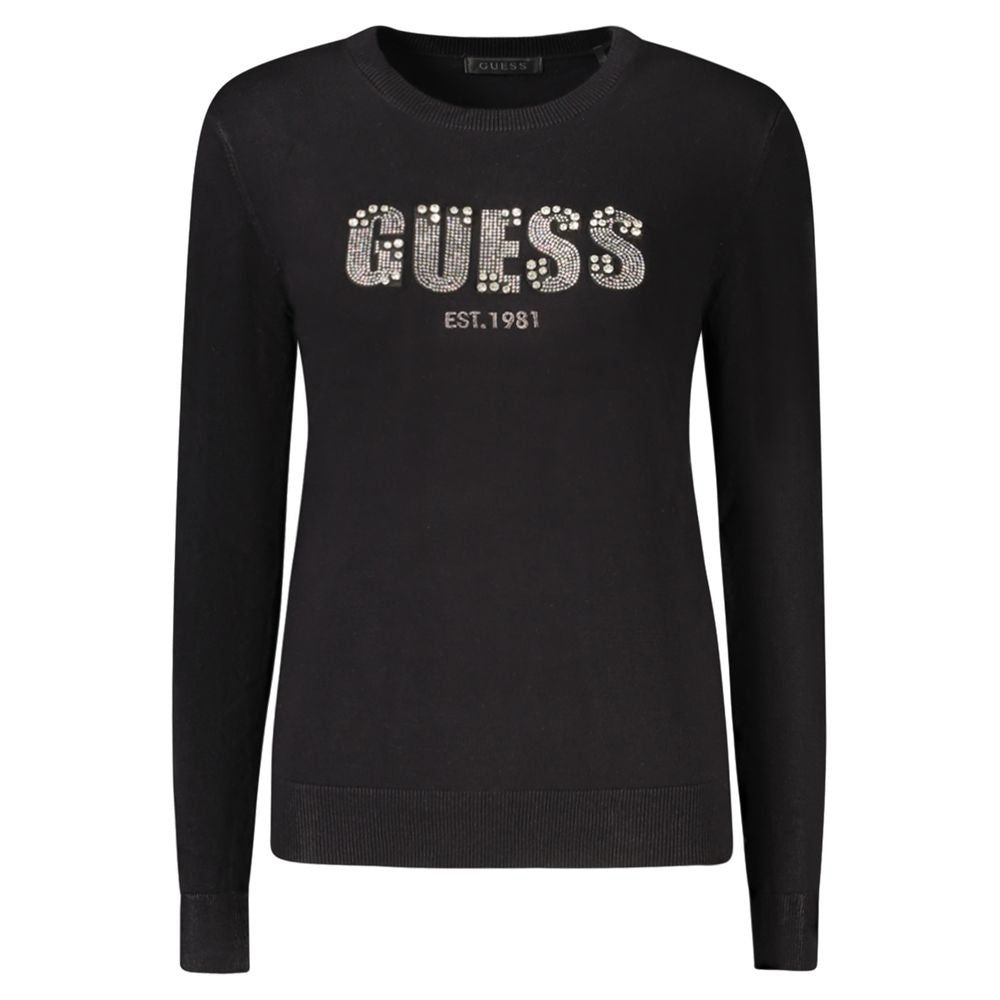 Black Viscose Women Sweater