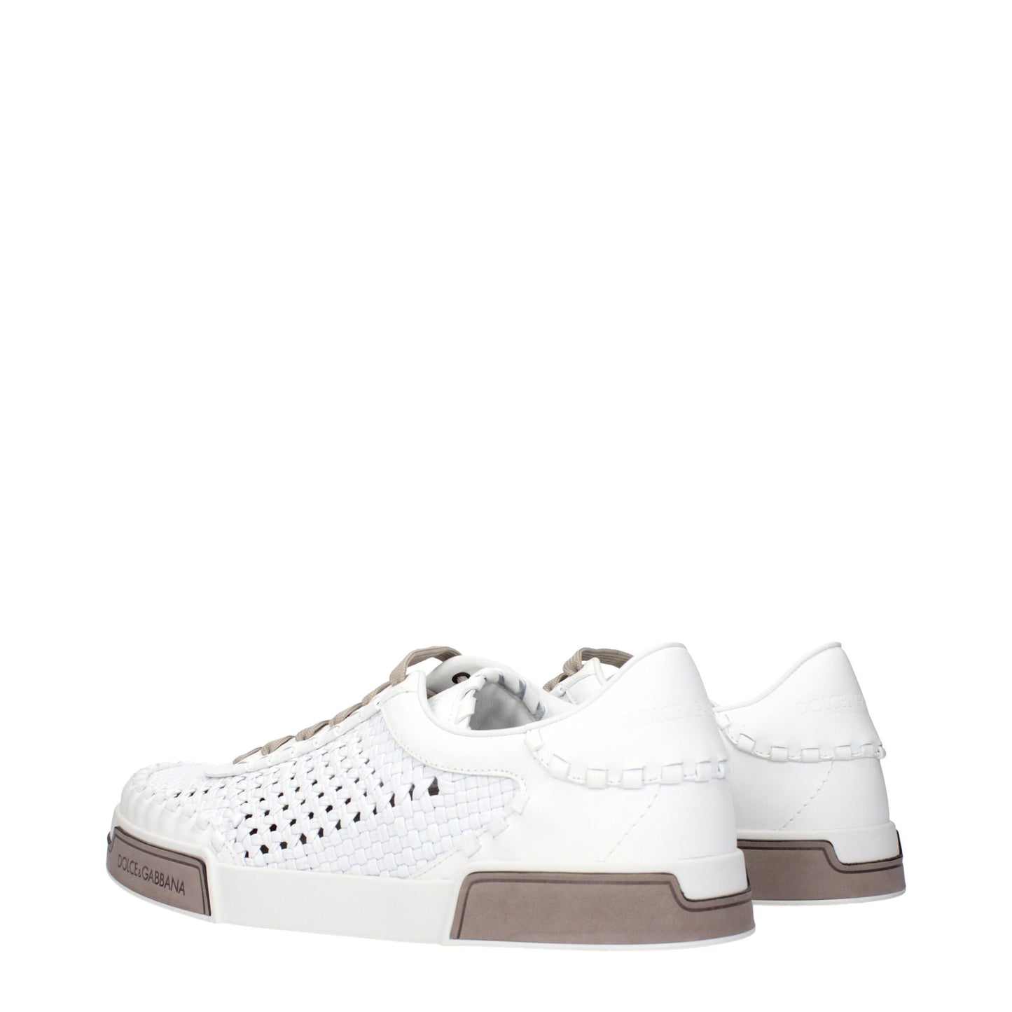 White Leather Low Tops