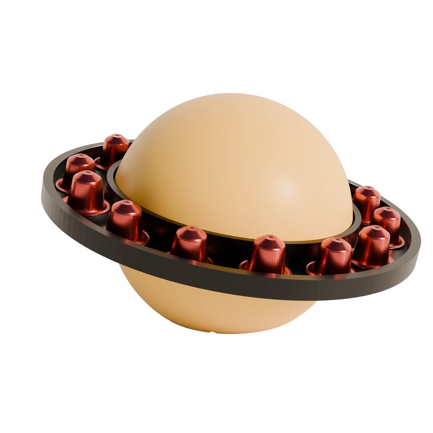 Fiastra Orbit Nespresso-Kapselhalter gelb