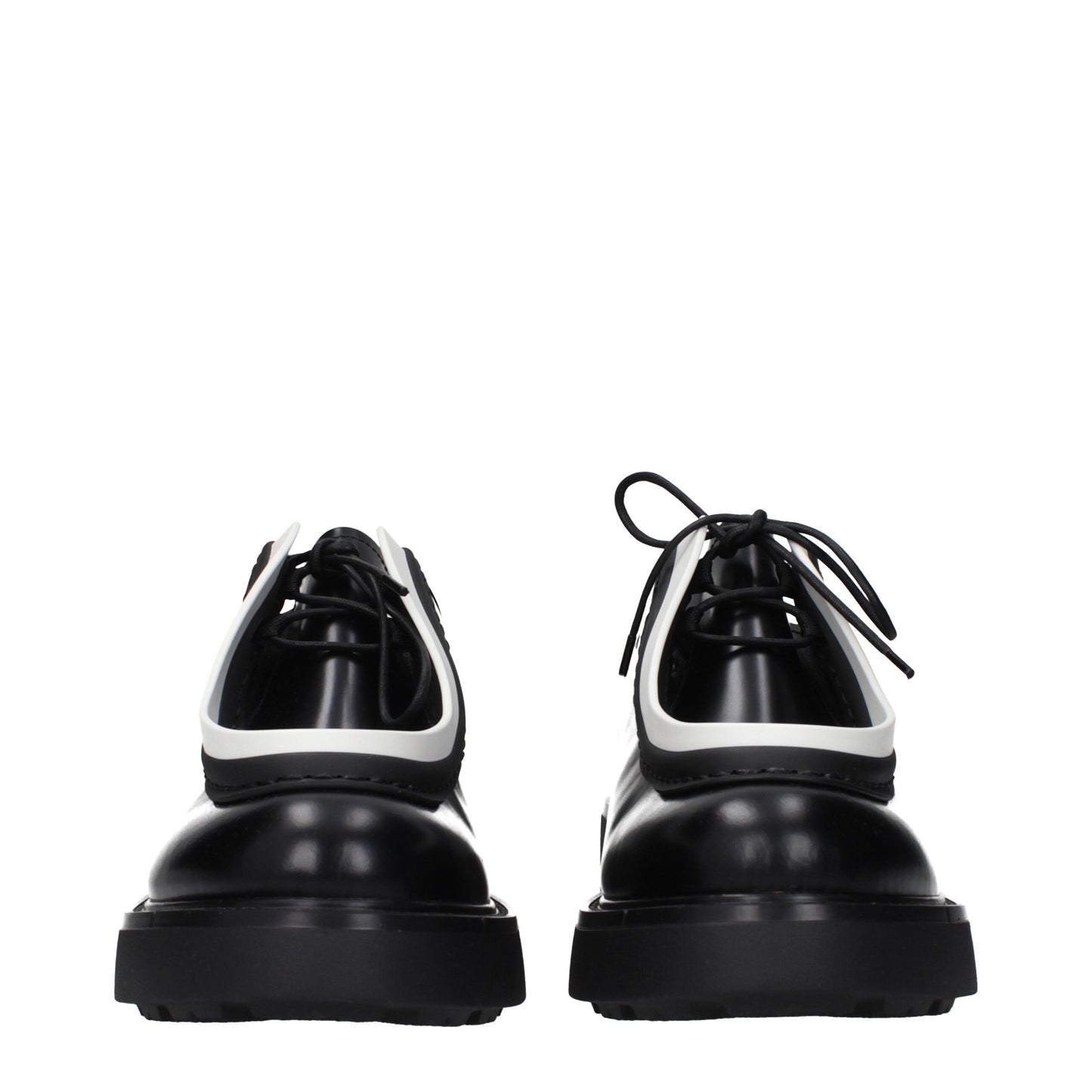 Black Leather Oxfords And Derbies