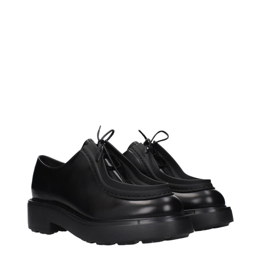 Black Leather Oxfords And Derbies