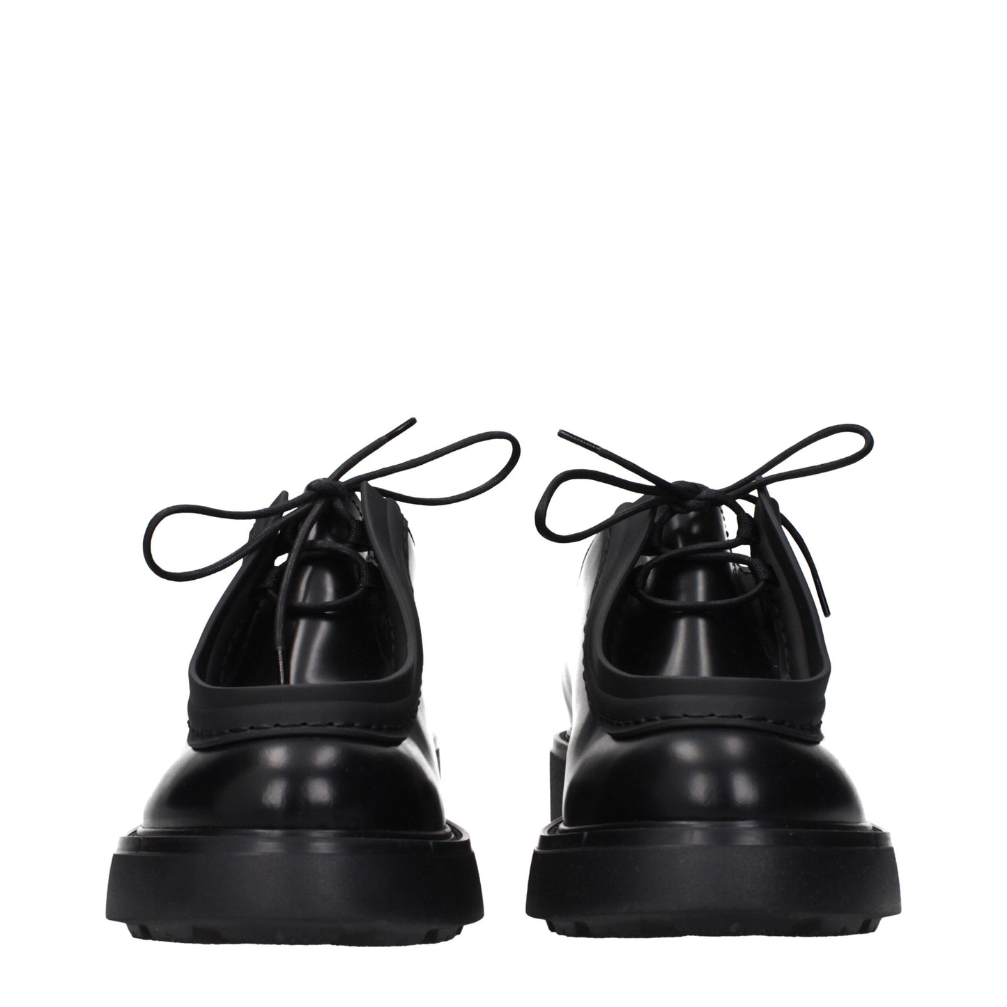 Black Leather Oxfords And Derbies