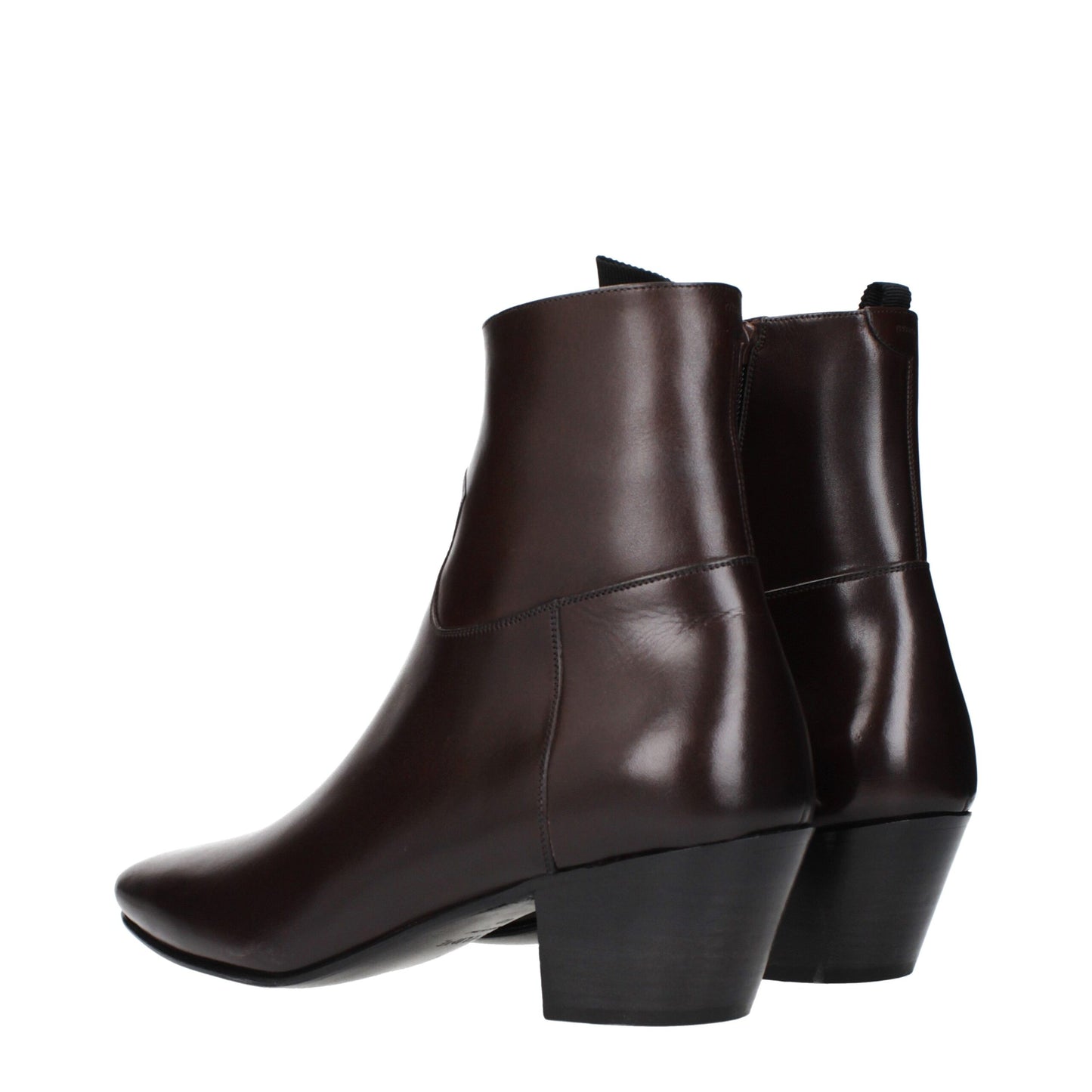 Red Leather Ankle Boots
