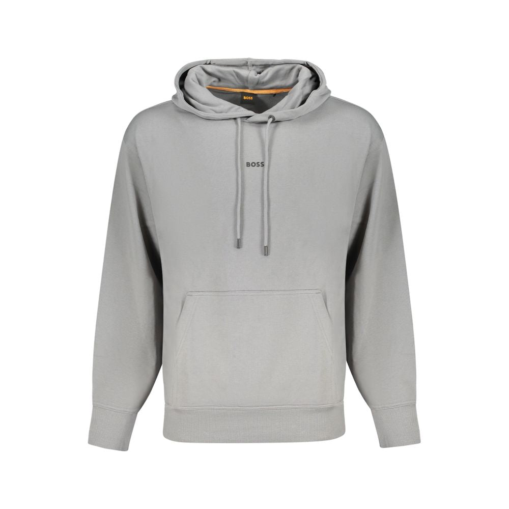 Gray Cotton Men Sweater